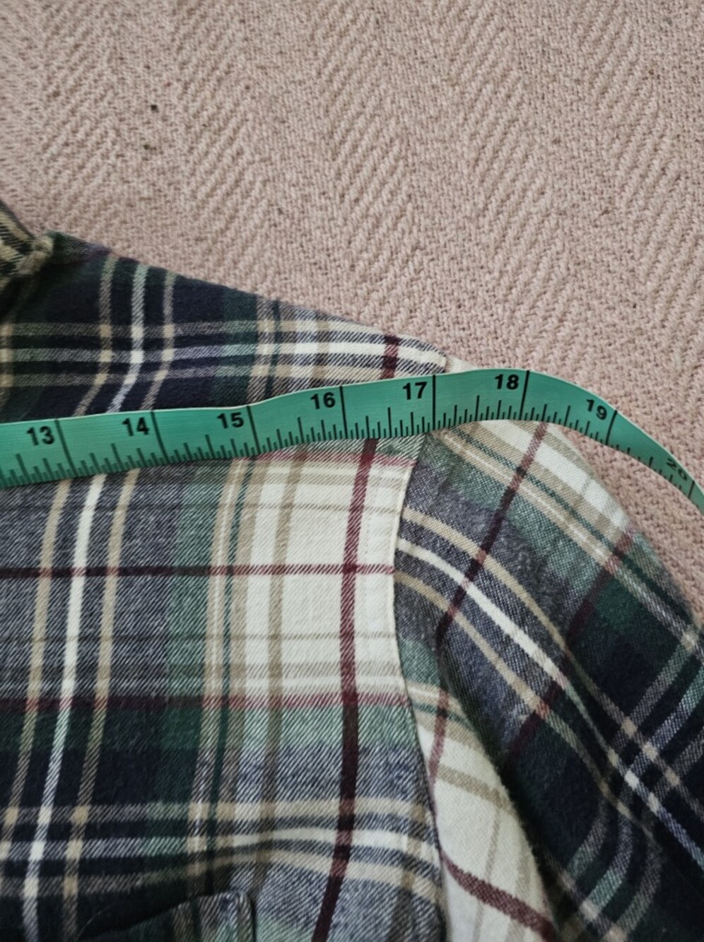 Vintage LL Bean Plaid Flannel Button-up Shirt - Picture 16 of 16
